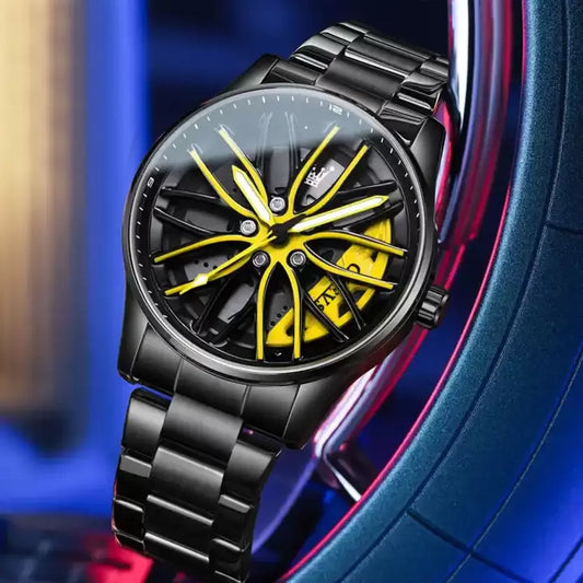 3D Car Wheel Watch