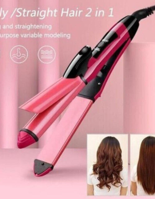 2-in-1 Hair Straightener & Curler