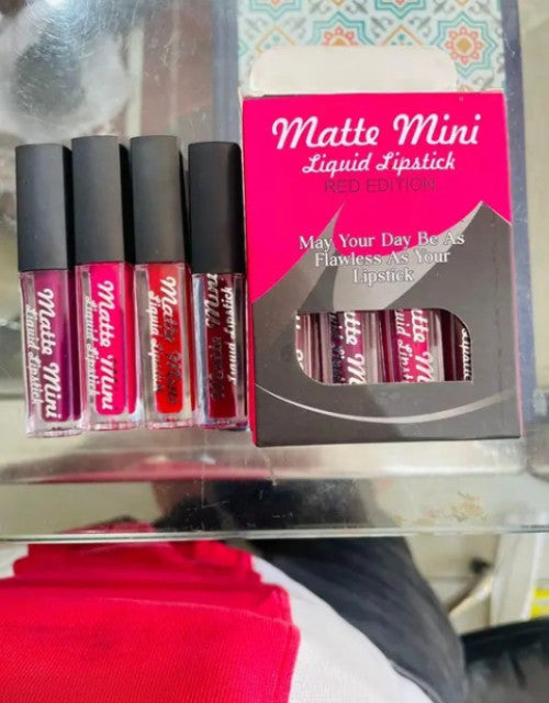 Mini Matte Liquid Lipstick (Set of 4)